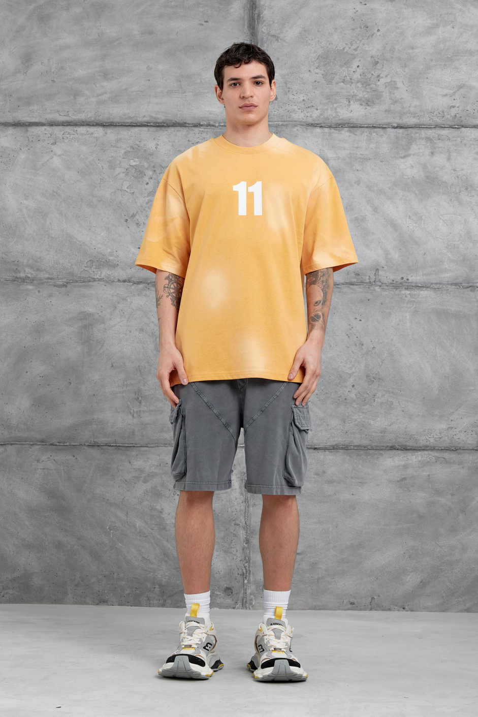 Hardal M11 Yazılı Oversize Tshirt
