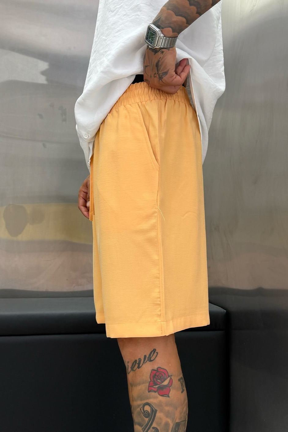 Hardal MODAL KUMAŞ OVERSIZE ŞORT