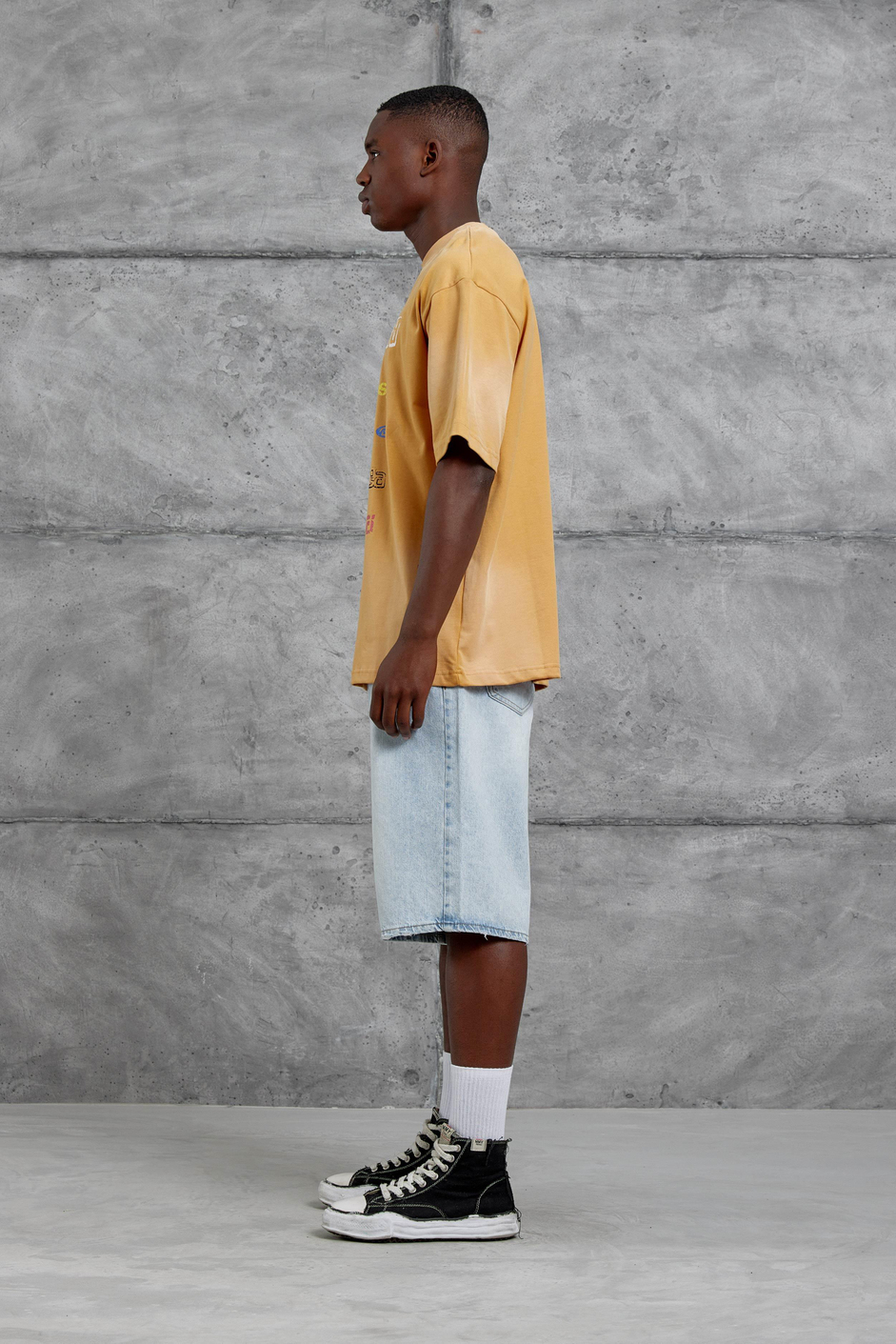 Hardal Sebizegva Baskılı Oversize Tshirt