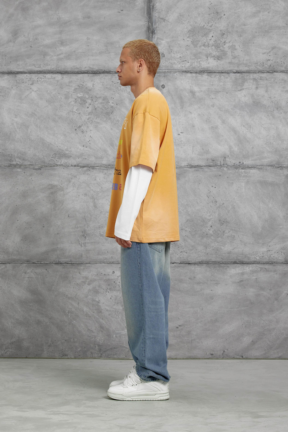 Hardal Sebizegva Baskılı Parça Kollu Sweatshirt