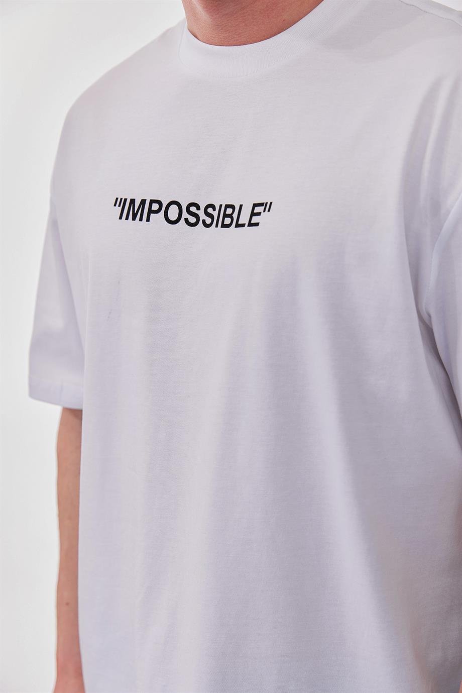 Impossible Beyaz Tshirt
