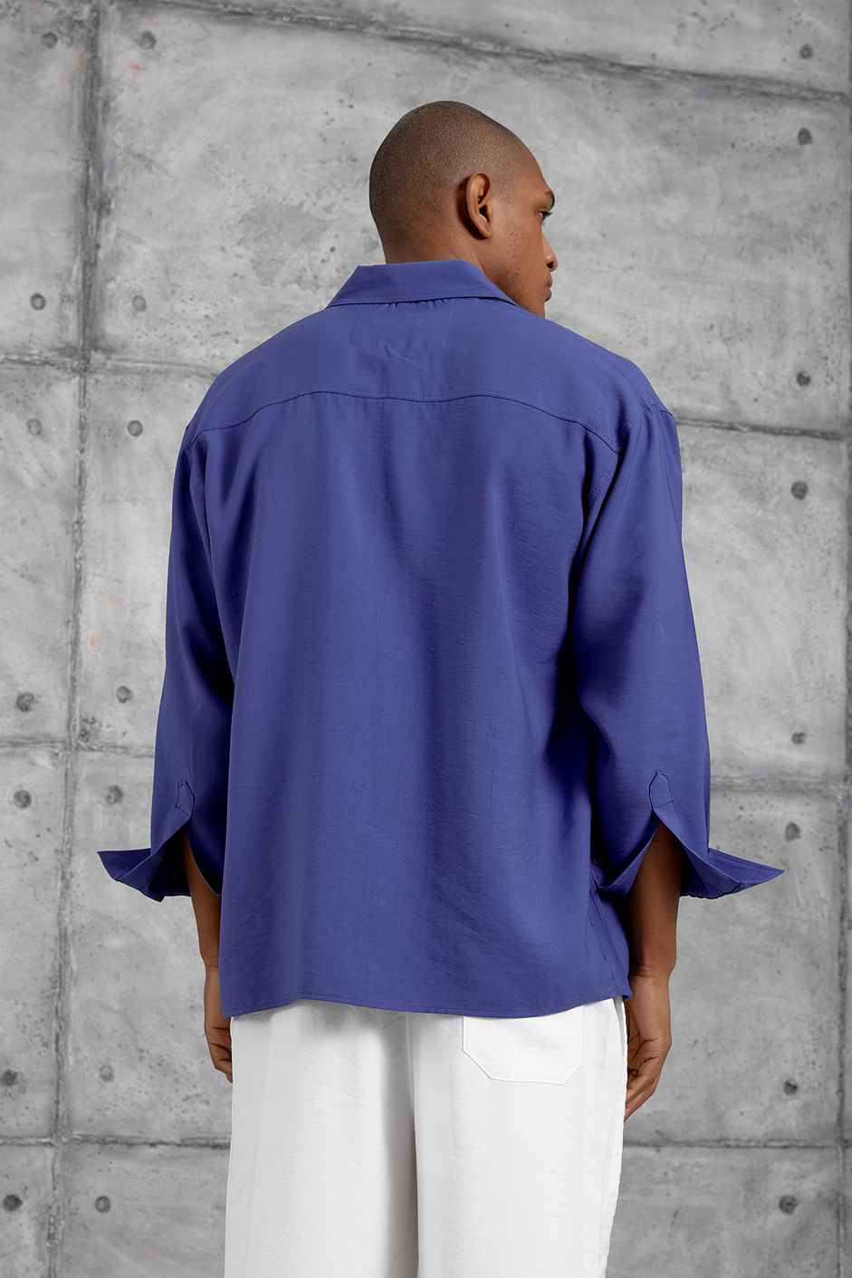 Indigo MODAL KUMAŞ OVERSIZE GÖMLEK
