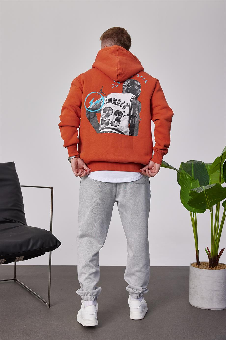 Jordan 23 Kiremit Kapüşonlu Sweatshirt