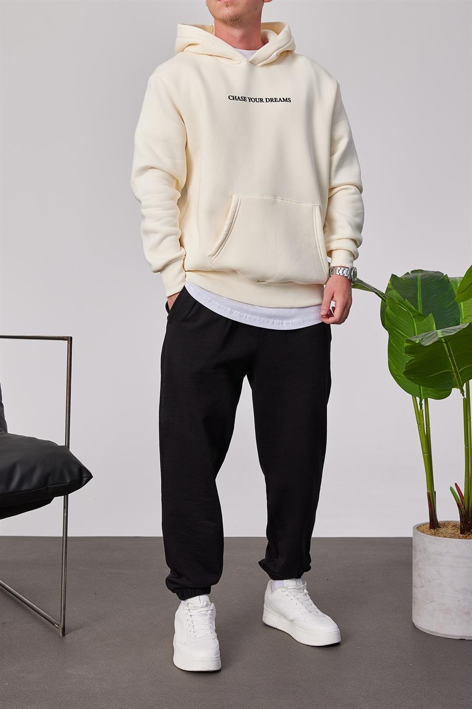 Jordan 23 Krem Kapüşonlu Sweatshirt