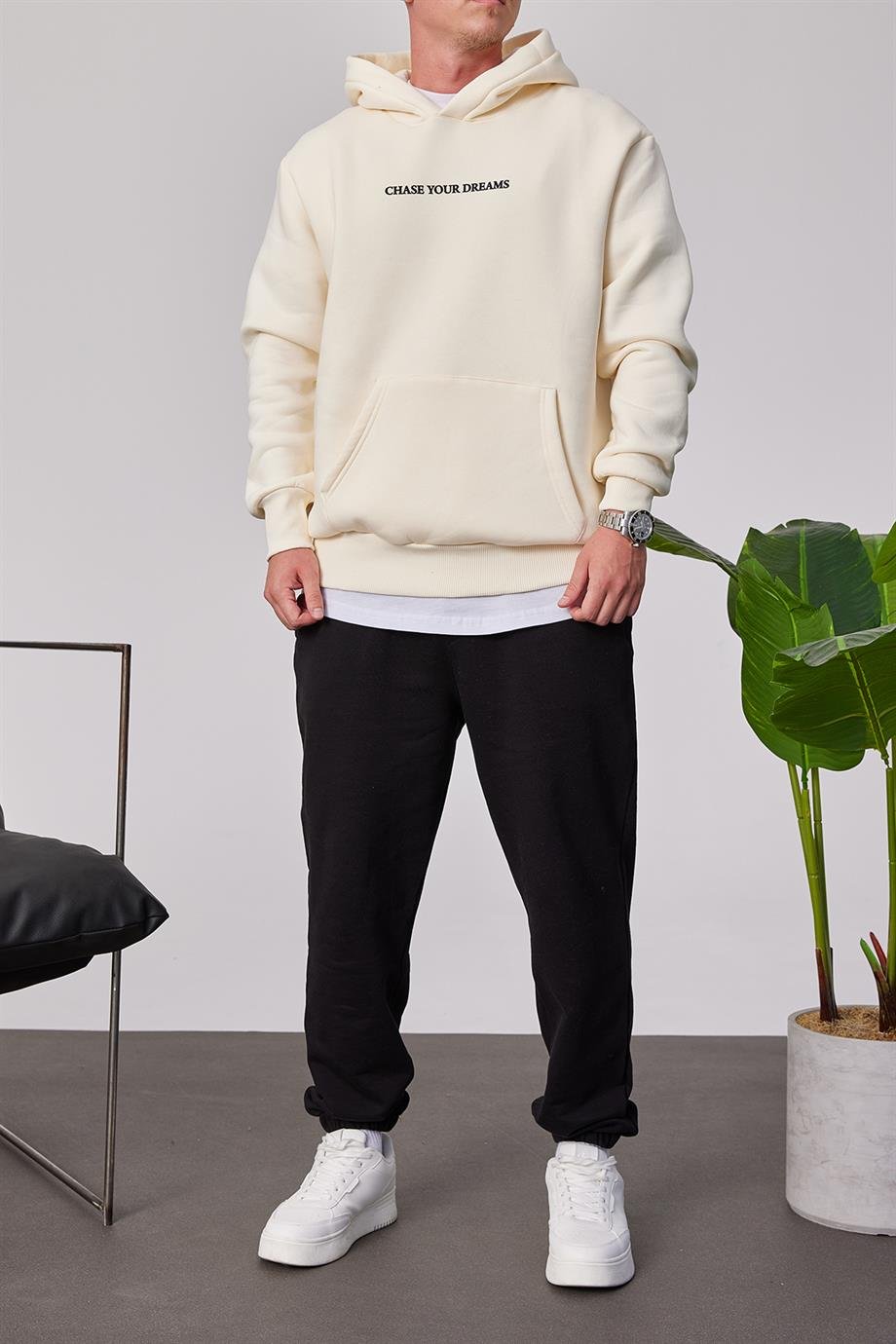 Jordan 23 Krem Kapüşonlu Sweatshirt