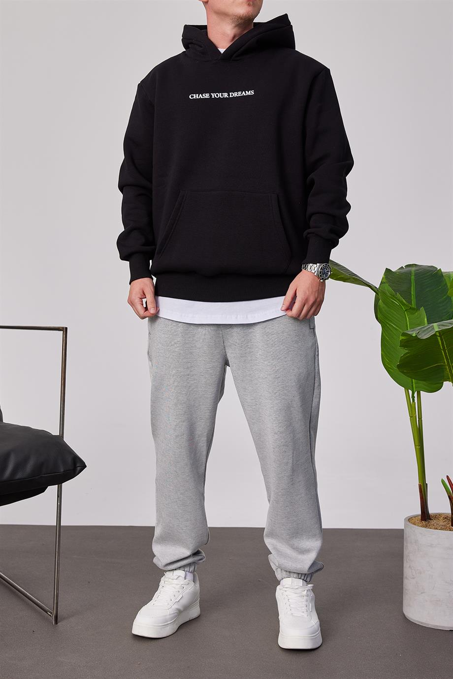 Jordan 23 Siyah Kapüşonlu Sweatshirt