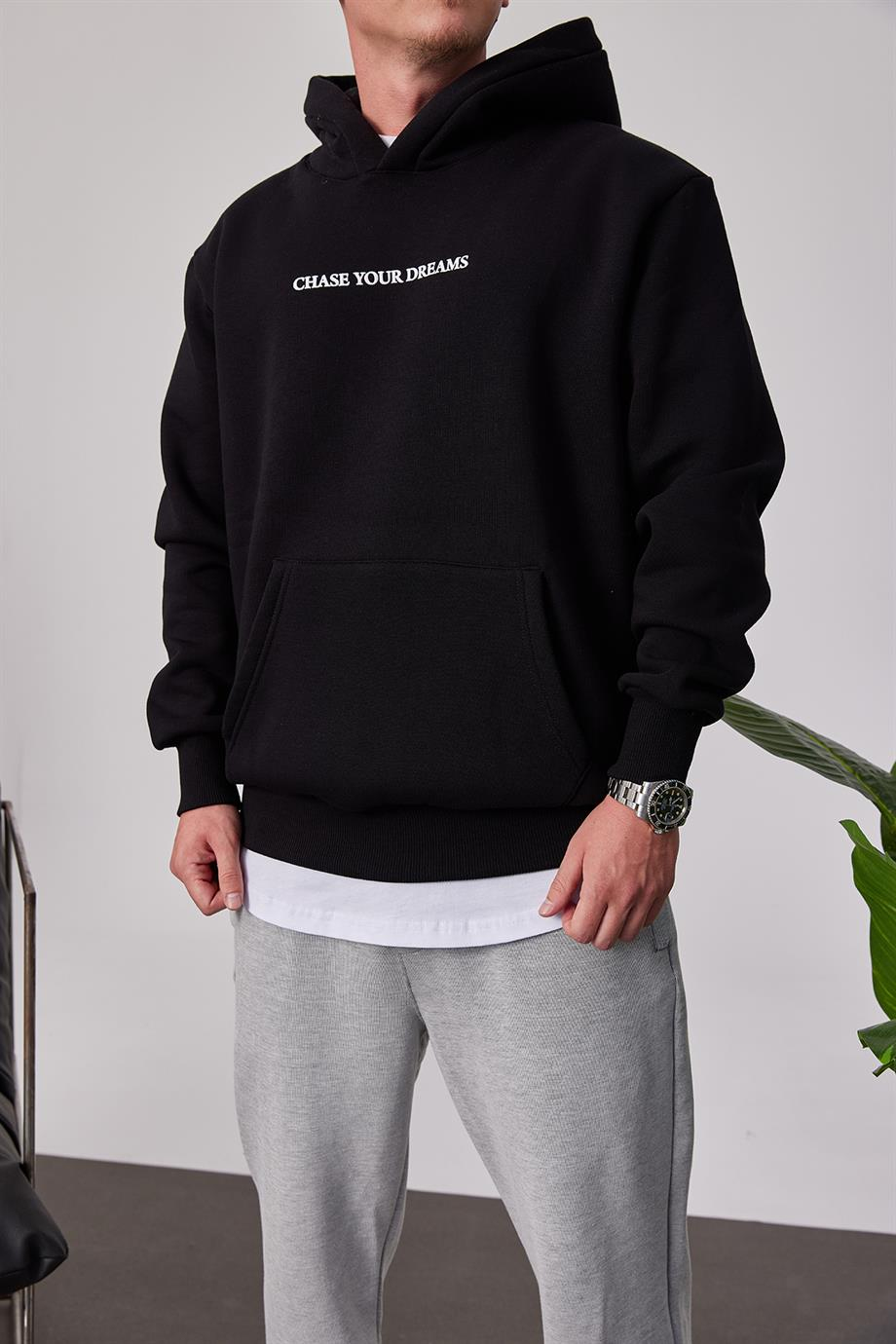 Jordan 23 Siyah Kapüşonlu Sweatshirt