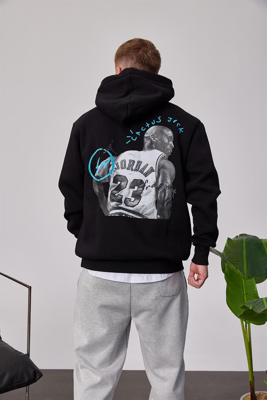 Jordan 23 Siyah Kapüşonlu Sweatshirt