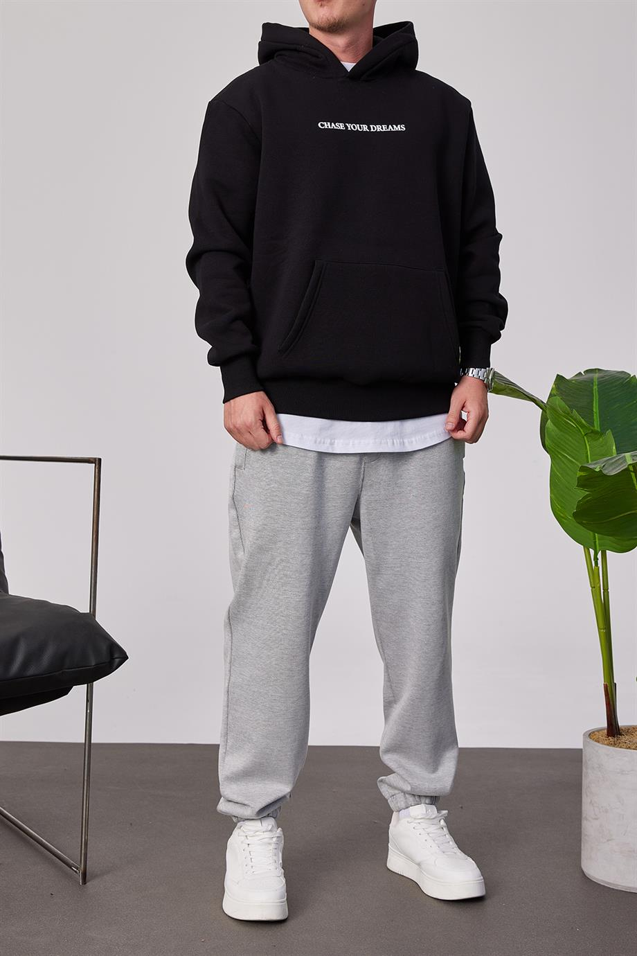 Jordan 23 Siyah Kapüşonlu Sweatshirt