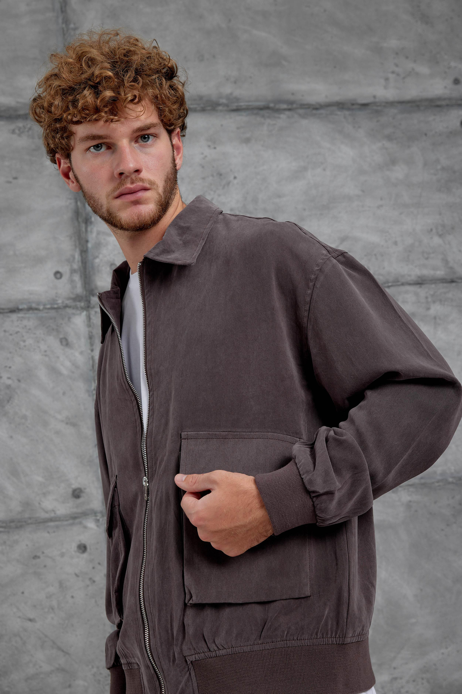 Kahverengi 251 Modal Kumaş Oversize Takım