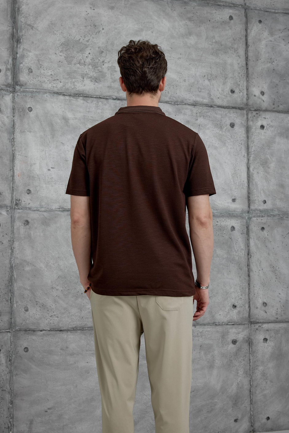 Kahverengi Mrk Polo Yaka  Tshirt