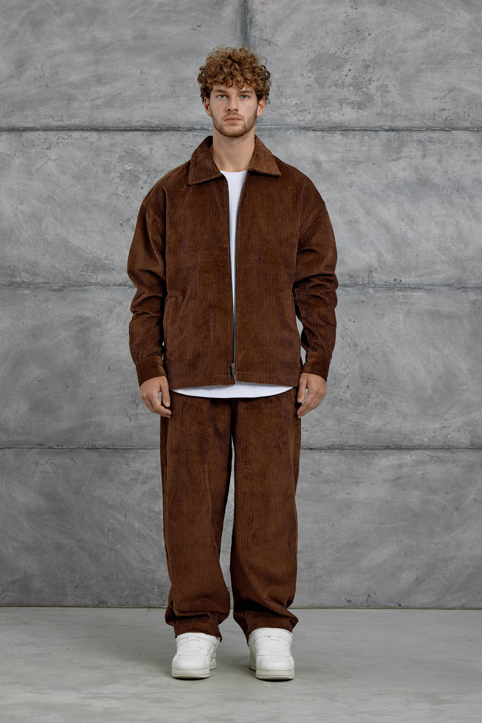 Kahverengi Nmrc Oversize Kadife Takım