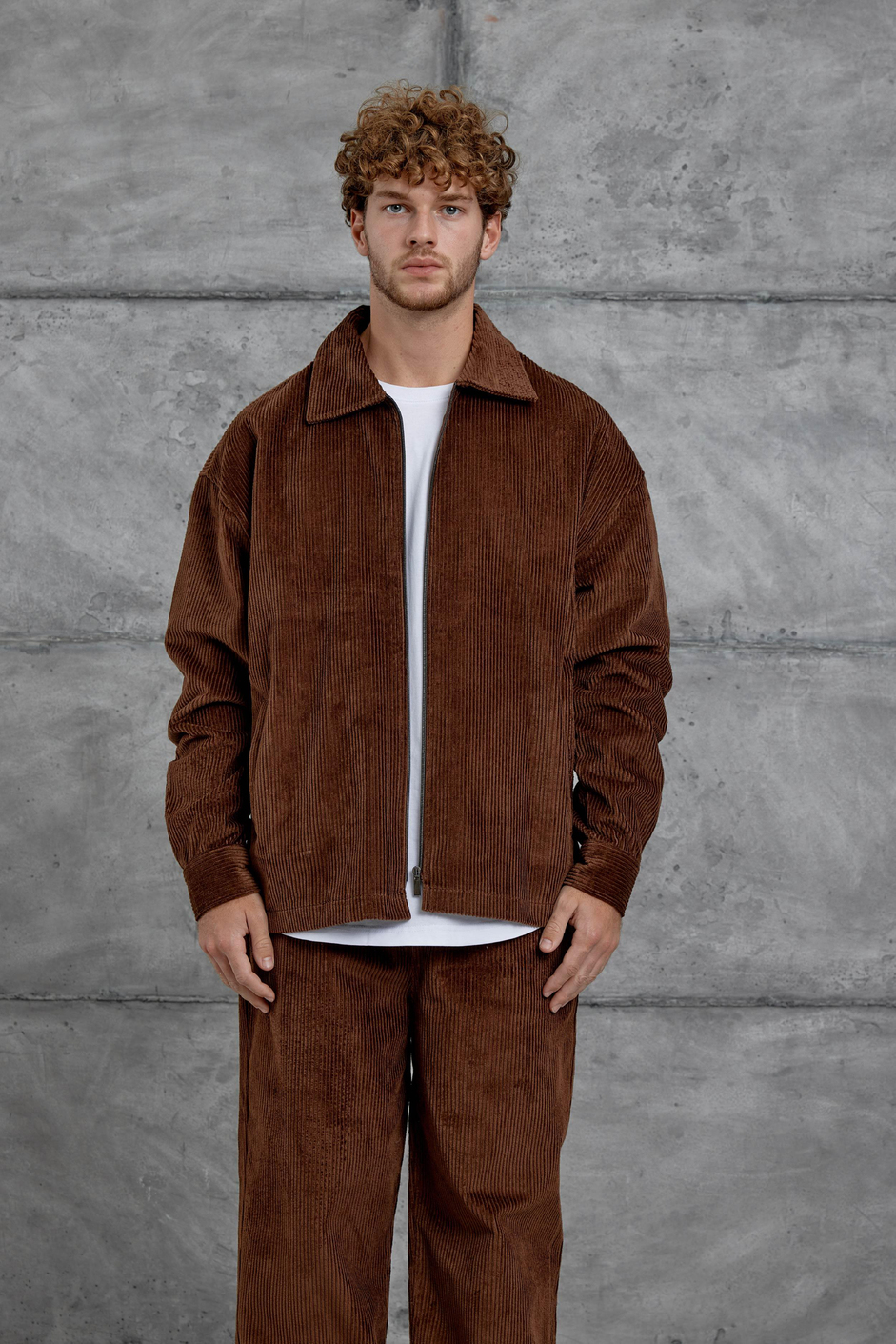 Kahverengi Nmrc Oversize Kadife Takım