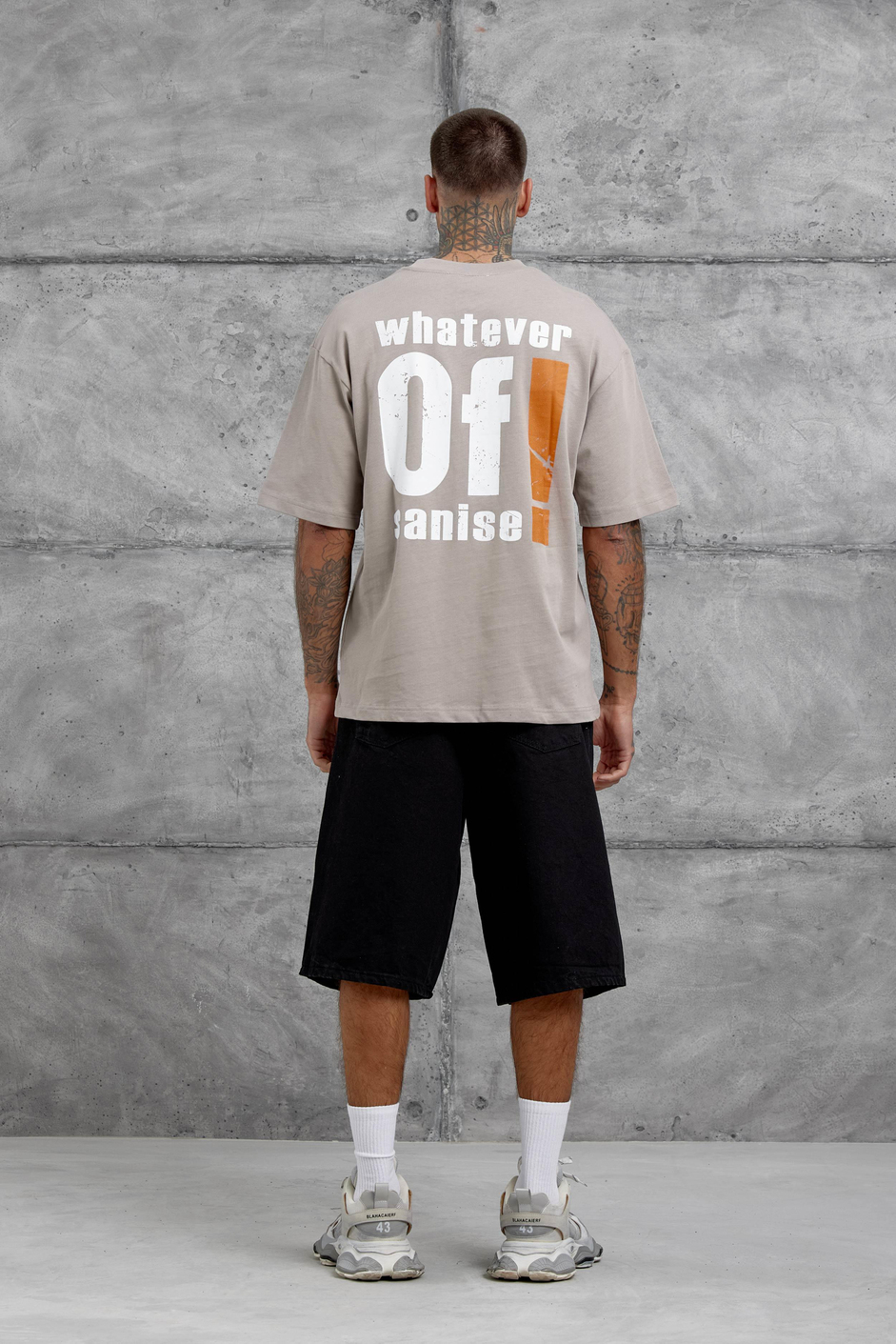Kahverengi Of Sanise Yazılı Oversize Tshirt