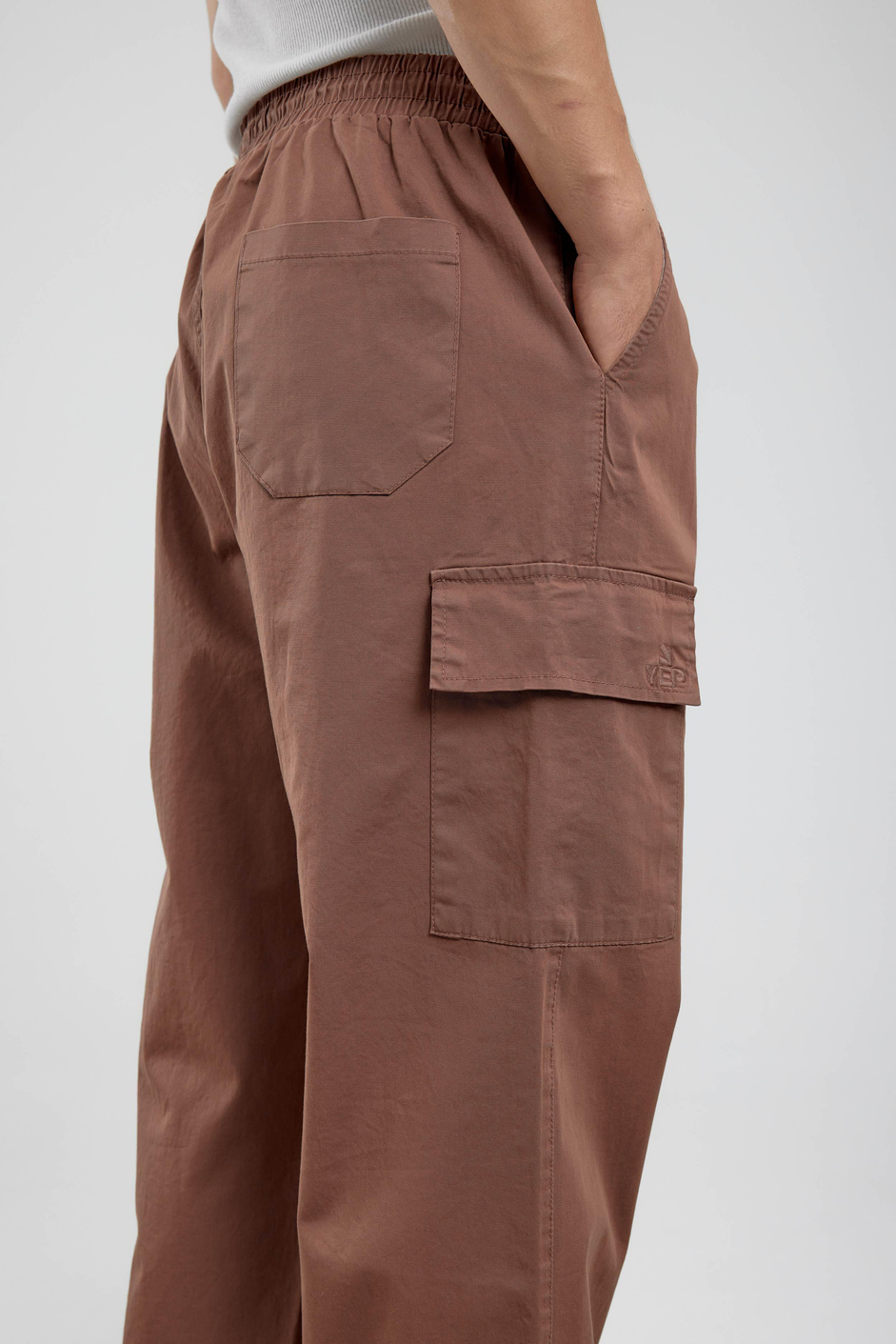 Kiremit Yp Paçası Büzgülü Kargo Pantolon