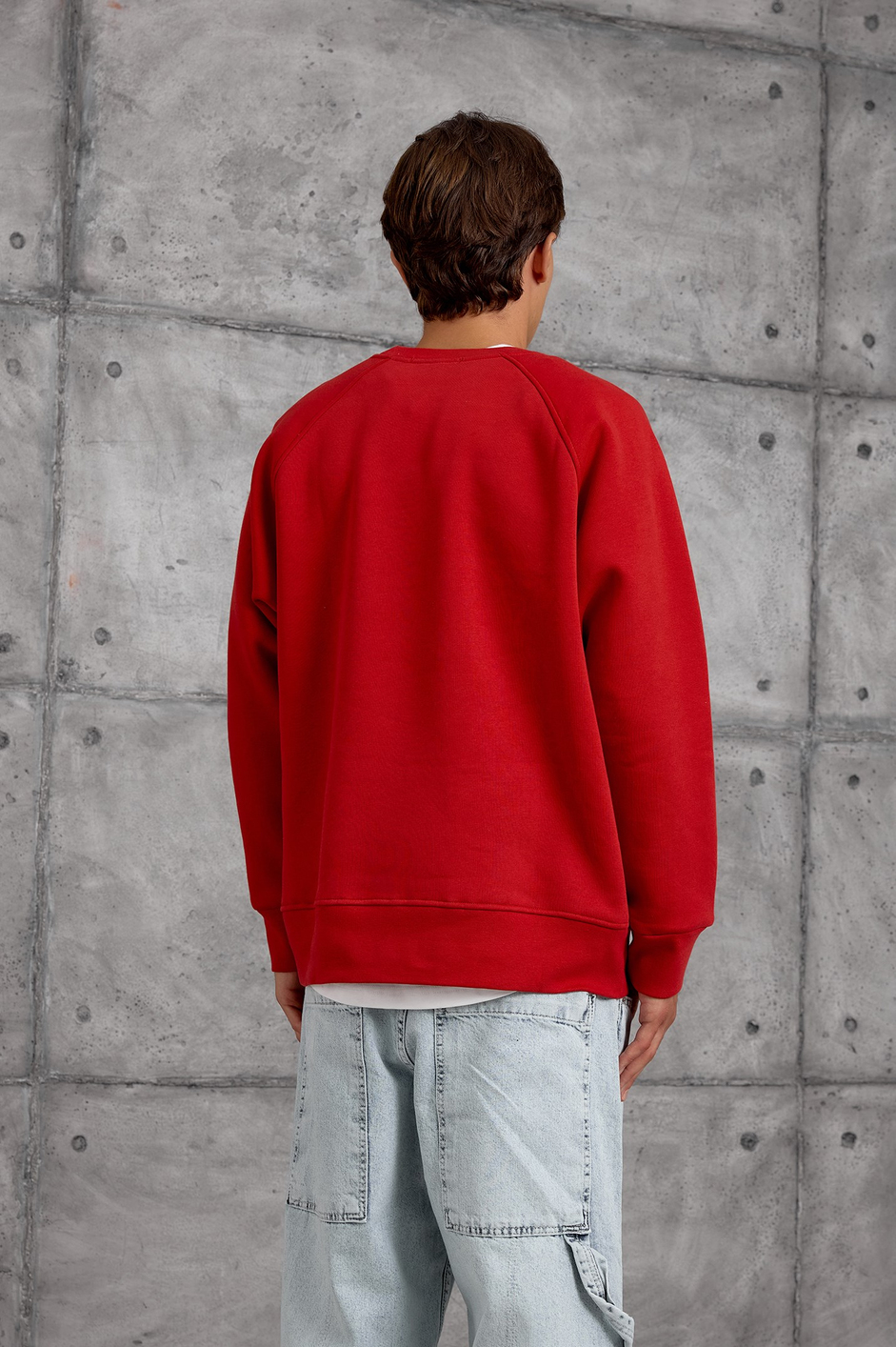 Kırmızı 19 BASKILI OVERSIZE SWEATSHIRT
