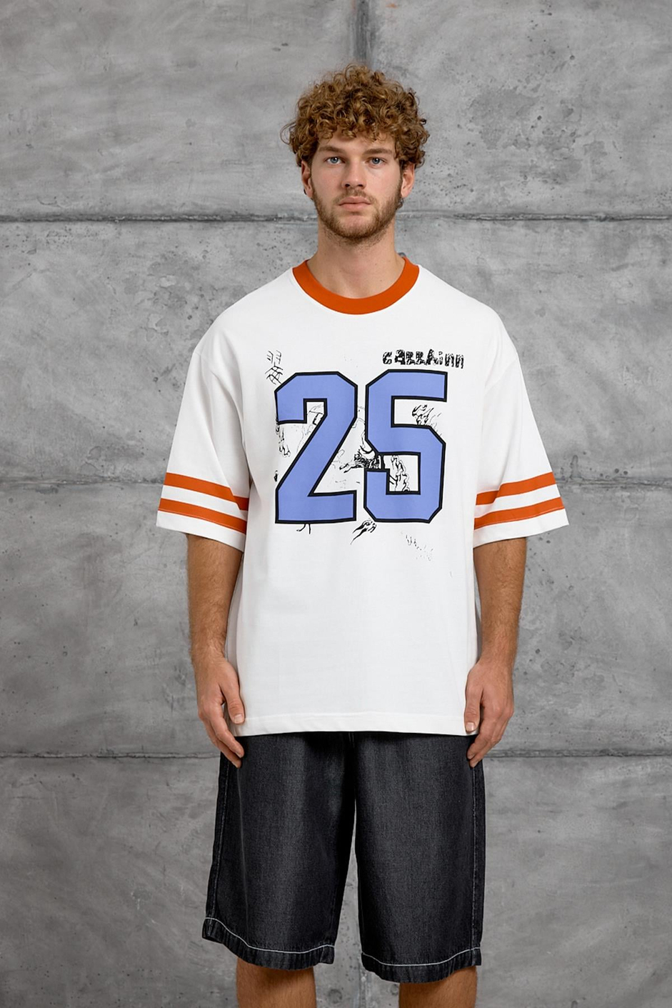 Kırmızı 25 BASKI OVERSIZE TSHIRT