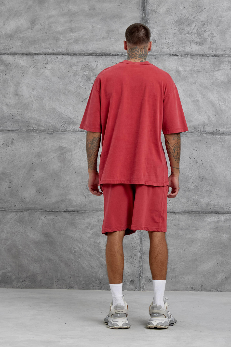 Kırmızı Basic Oversize Tshirt