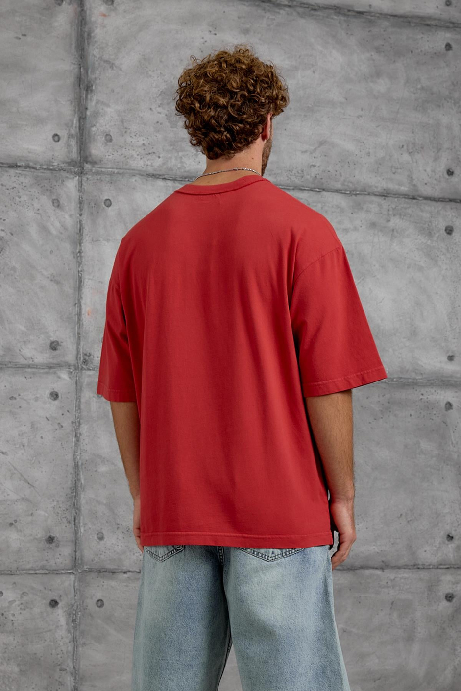 Kırmızı PERFECT MATCH BASKI OVERSIZE TSHIRT
