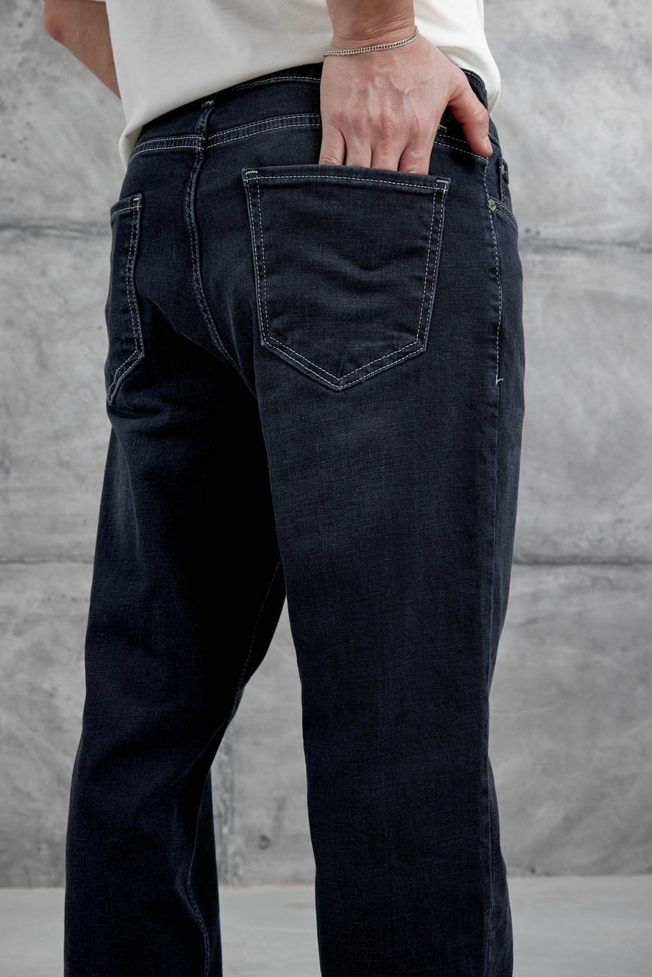 Koyu Lacivert Kp 730 Taşlamalı Bf Jean