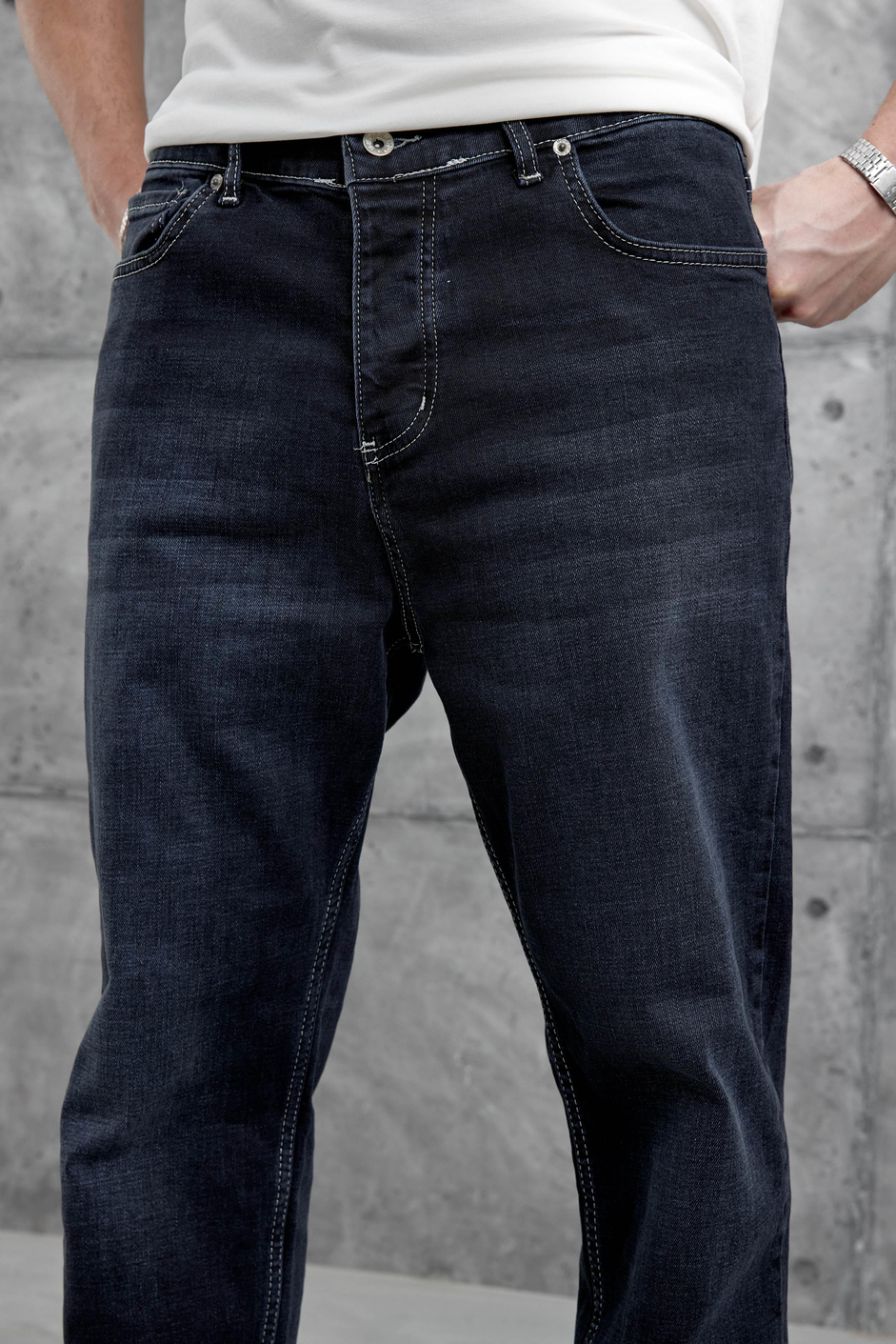Koyu Lacivert Kp 730 Taşlamalı Bf Jean