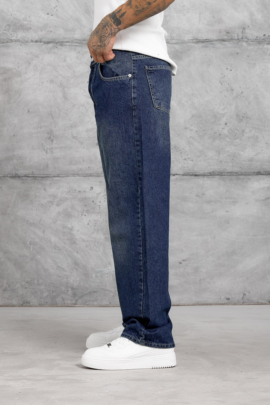 Koyu Lacivert MOBB BAGGY JEAN