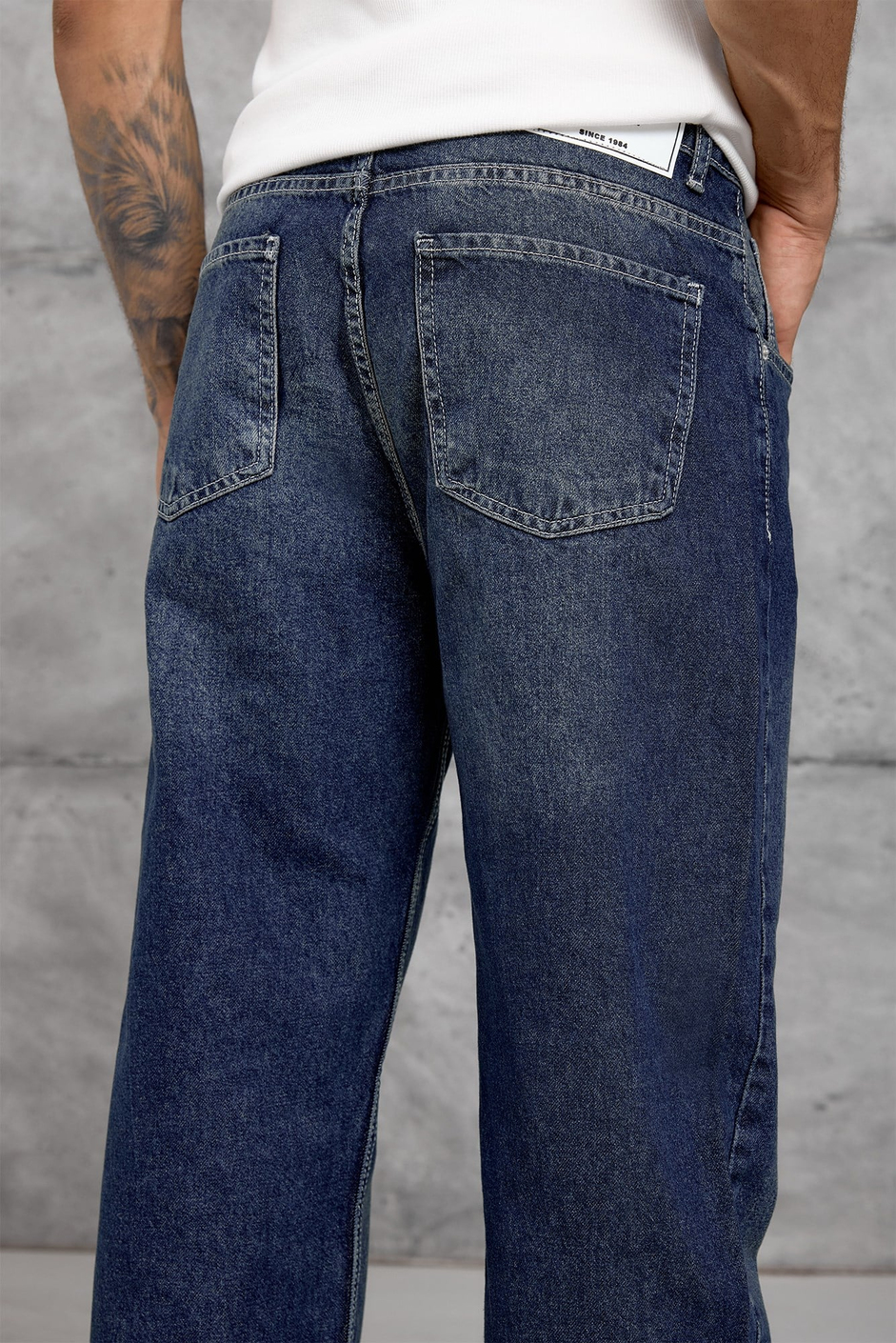 Koyu Lacivert MOBB BAGGY JEAN
