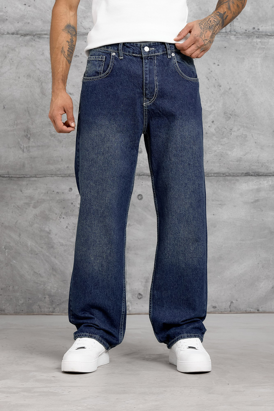 Koyu Lacivert MOBB BAGGY JEAN