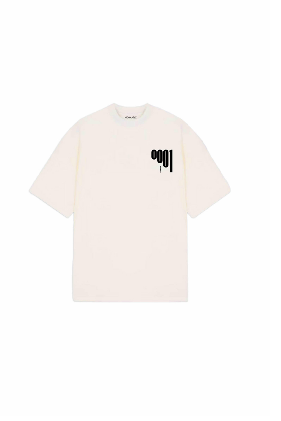Krem 0001 Yazılı Oversize Tshirt