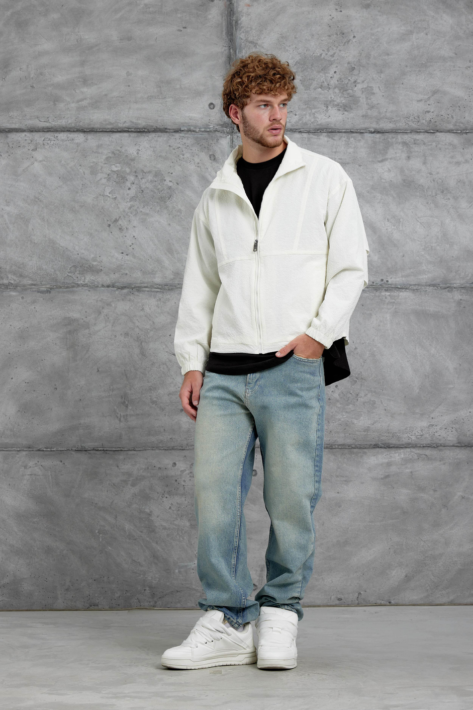 Krem 251 Mevsimlik Oversize Ceket