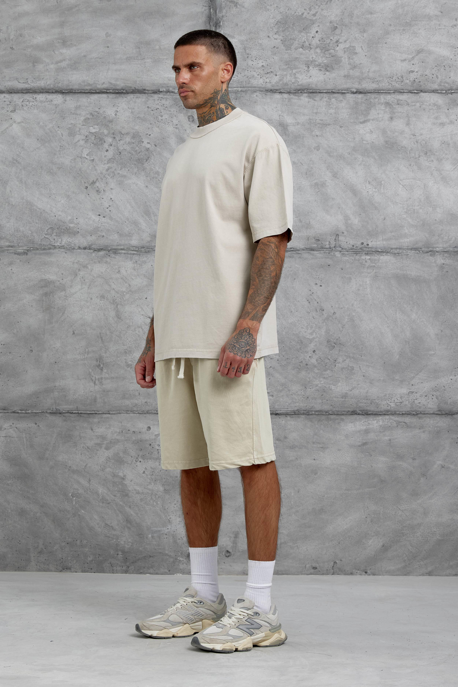 Krem Basic Oversize Tshirt