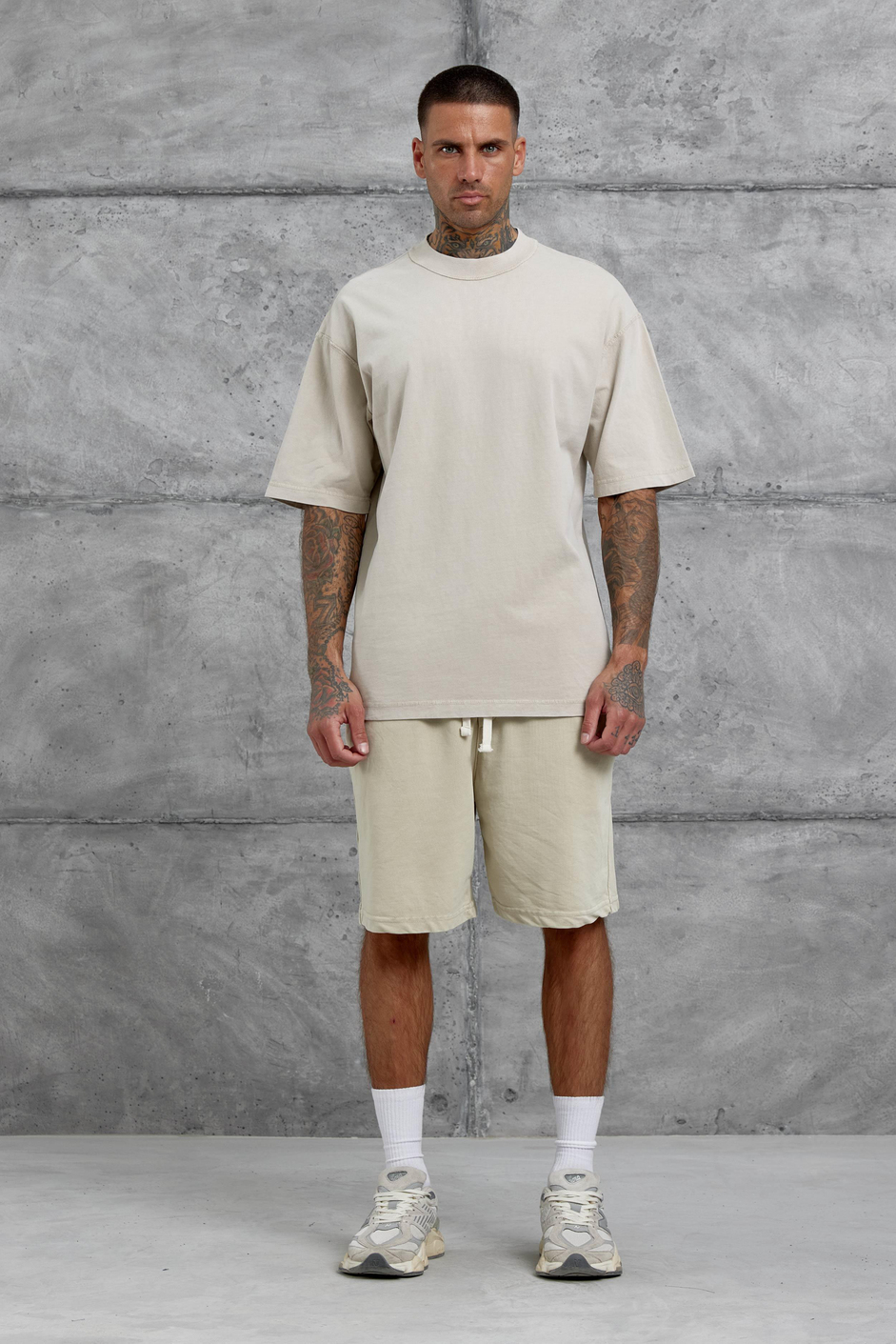 Krem Basic Oversize Tshirt