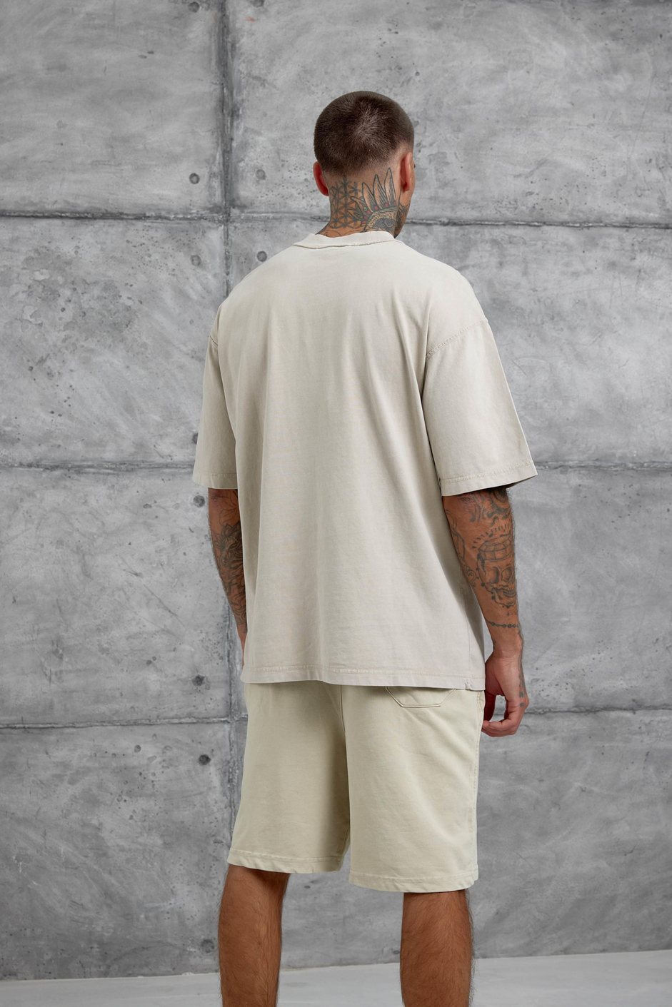 Krem Basic Oversize Tshirt