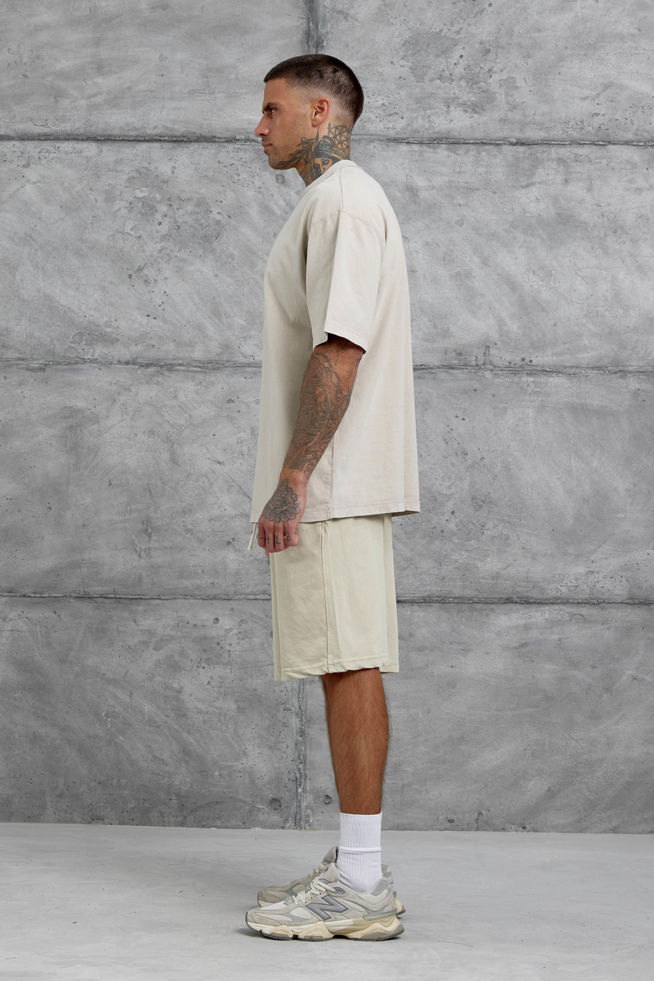 Krem Basic Oversize Tshirt