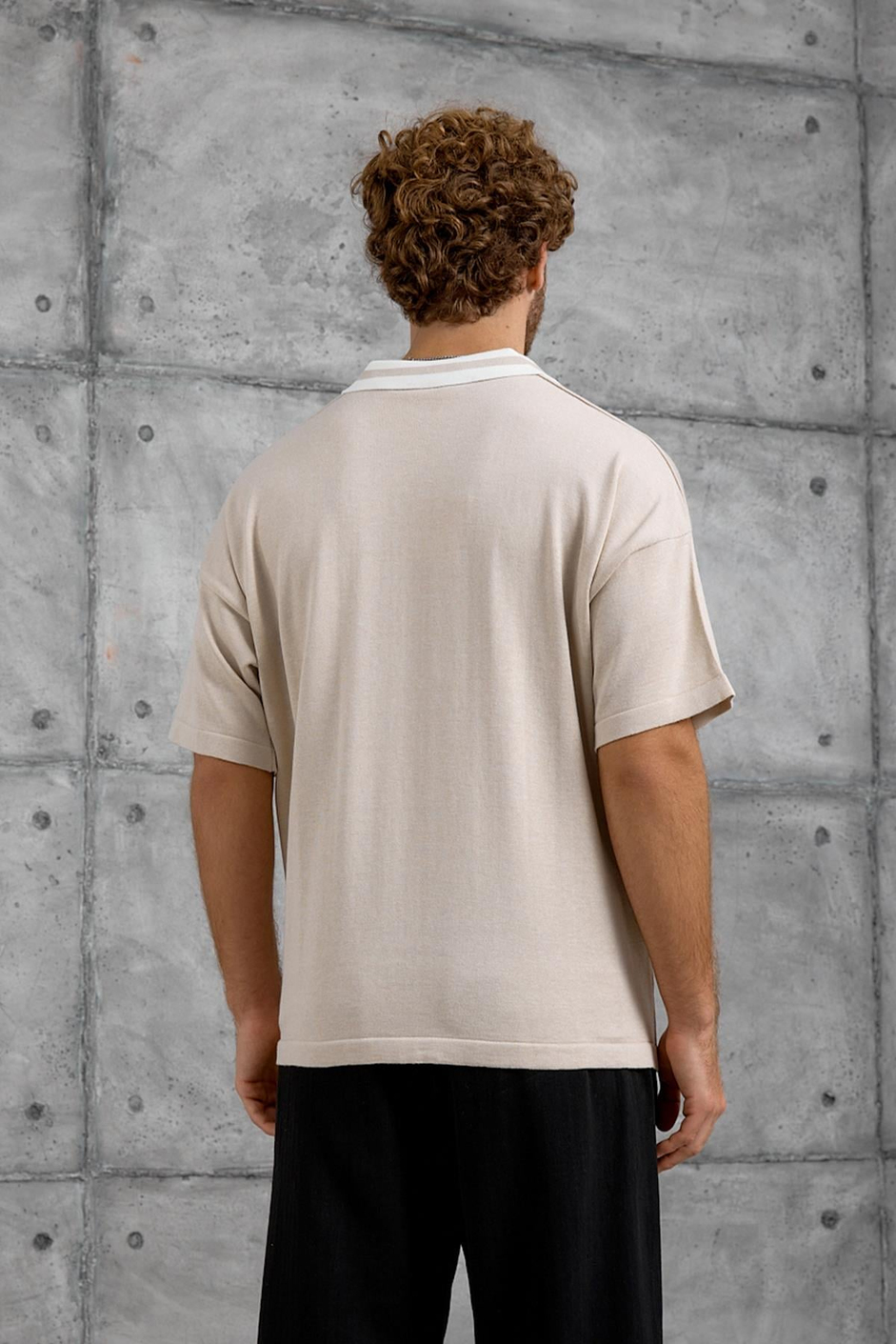 Krem DP RISING BASKI TRİKO TSHIRT
