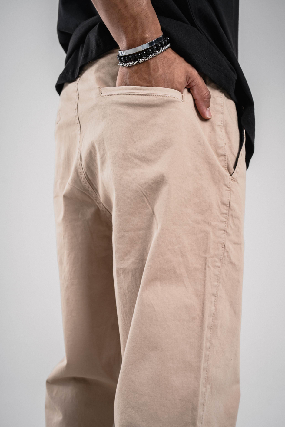 Krem Gabardin Pantolon