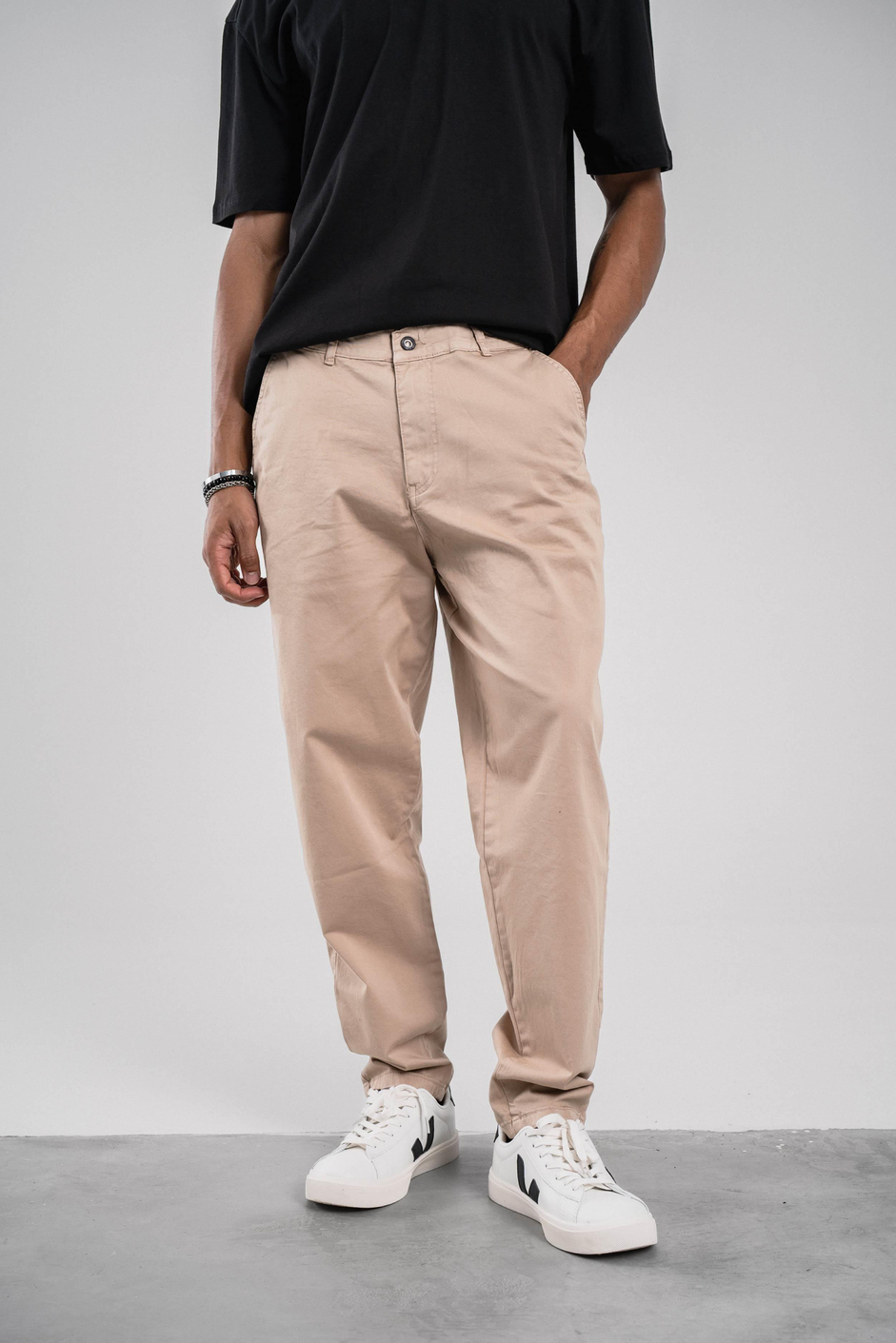 Krem Gabardin Pantolon