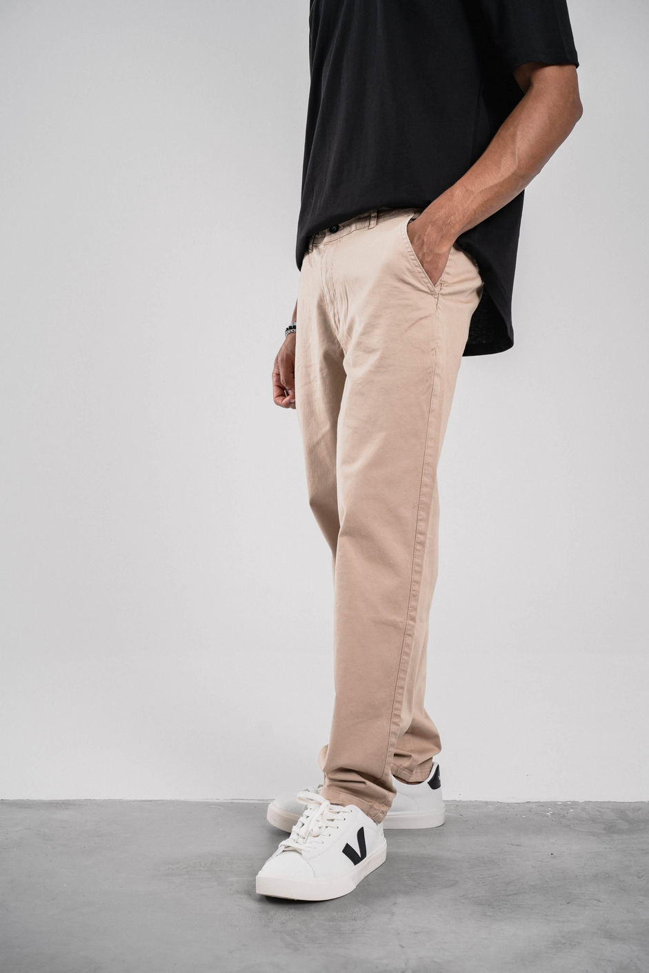 Krem Gabardin Pantolon