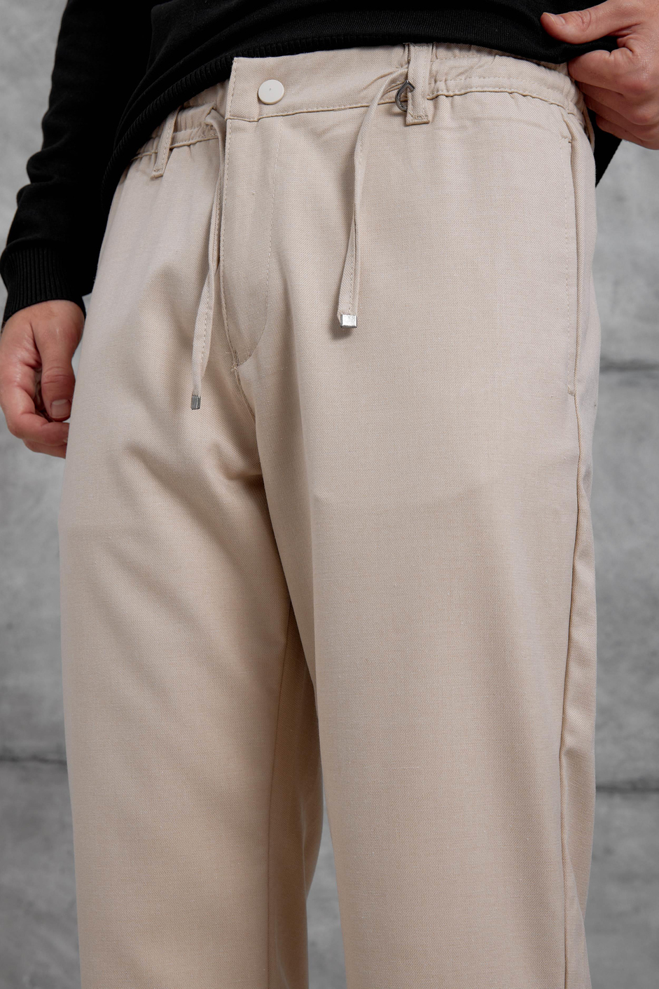 Krem MMX JOGGER KUMAŞ PANTOLON