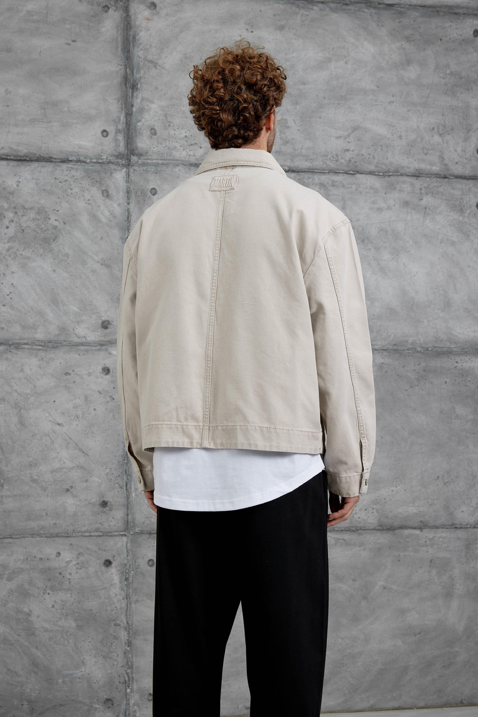 Krem Mmx Oversize Kot Ceket