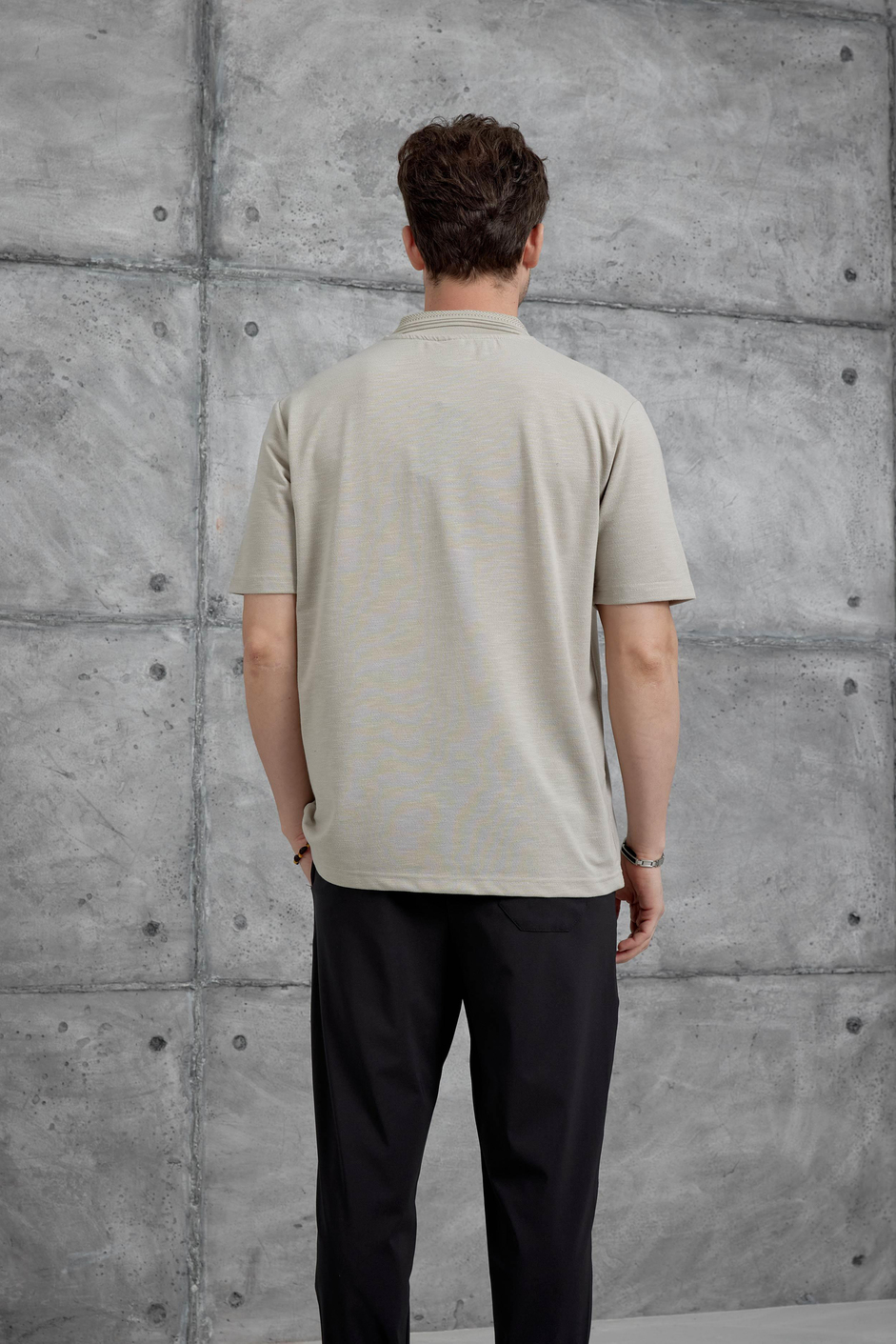 Krem Mrk Polo Yaka  Tshirt