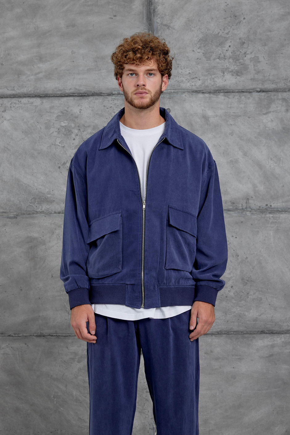 Lacivert 251 Modal Kumaş Oversize Takım