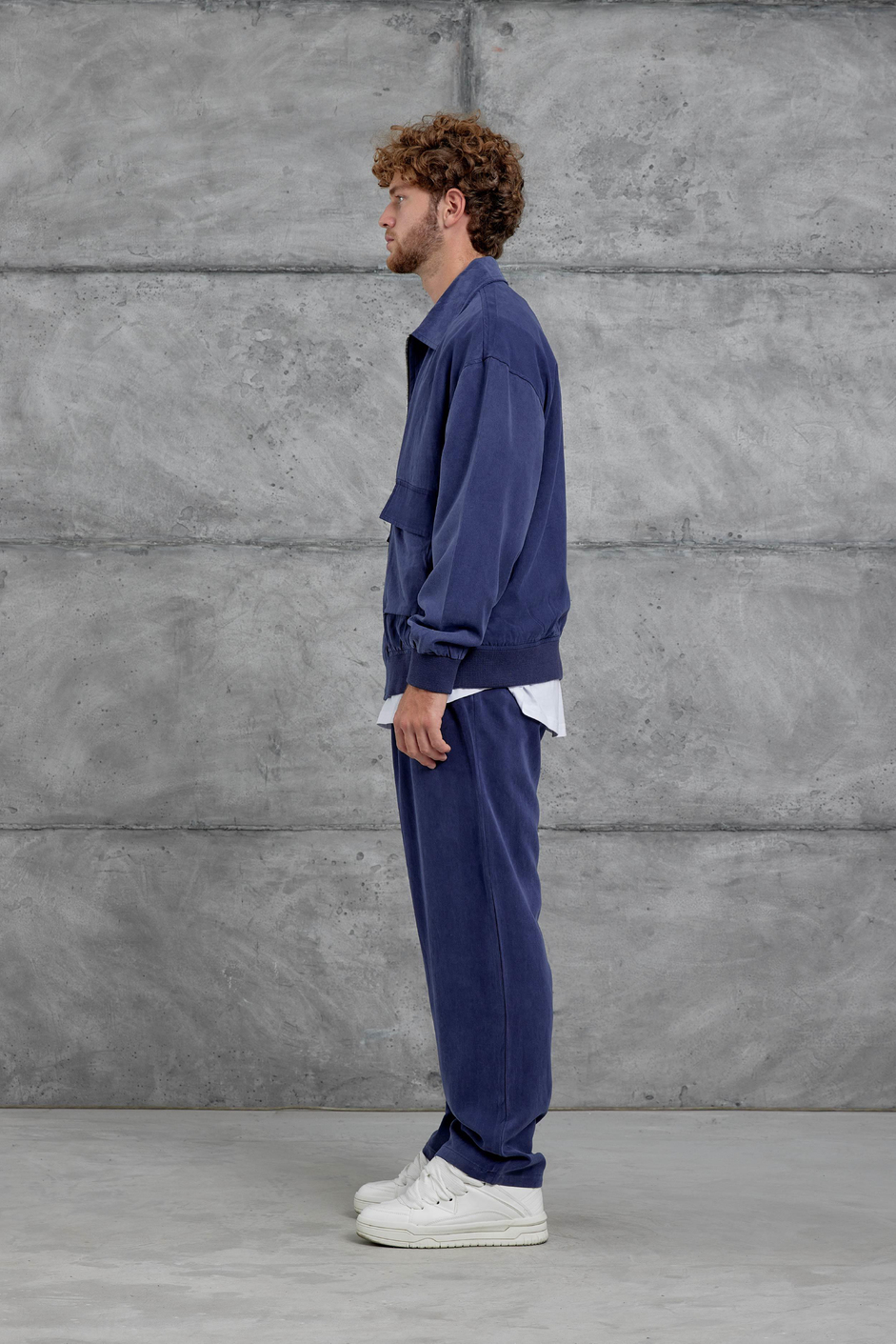 Lacivert 251 Modal Kumaş Oversize Takım