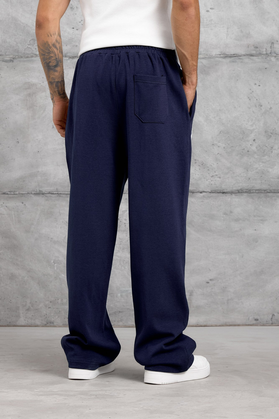 Lacivert 5 ÇİZGİ BAGGY EŞOFMAN ALTI