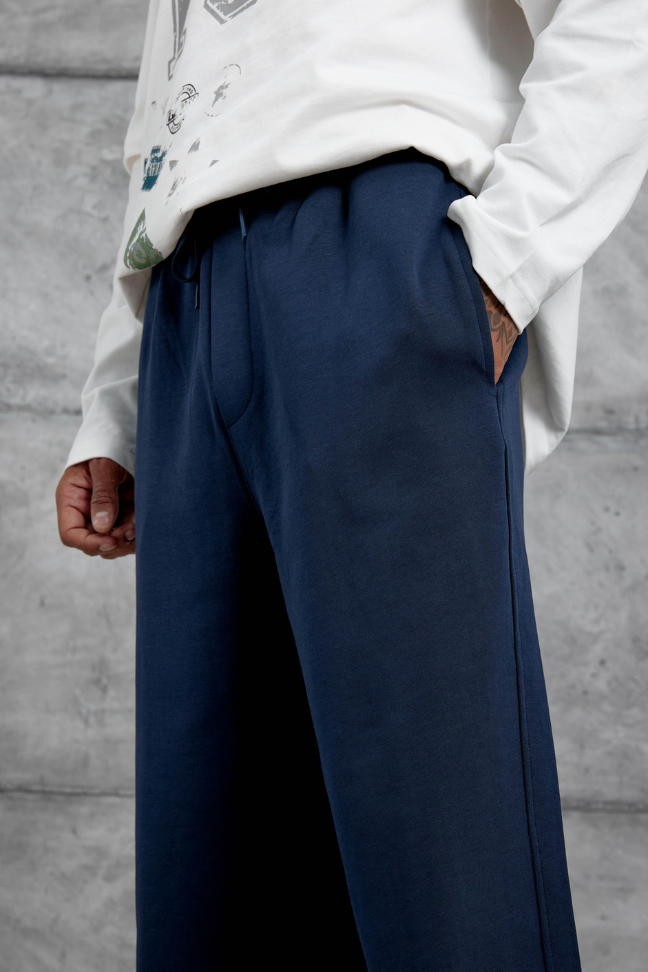 Lacivert Basic Model Eşofman