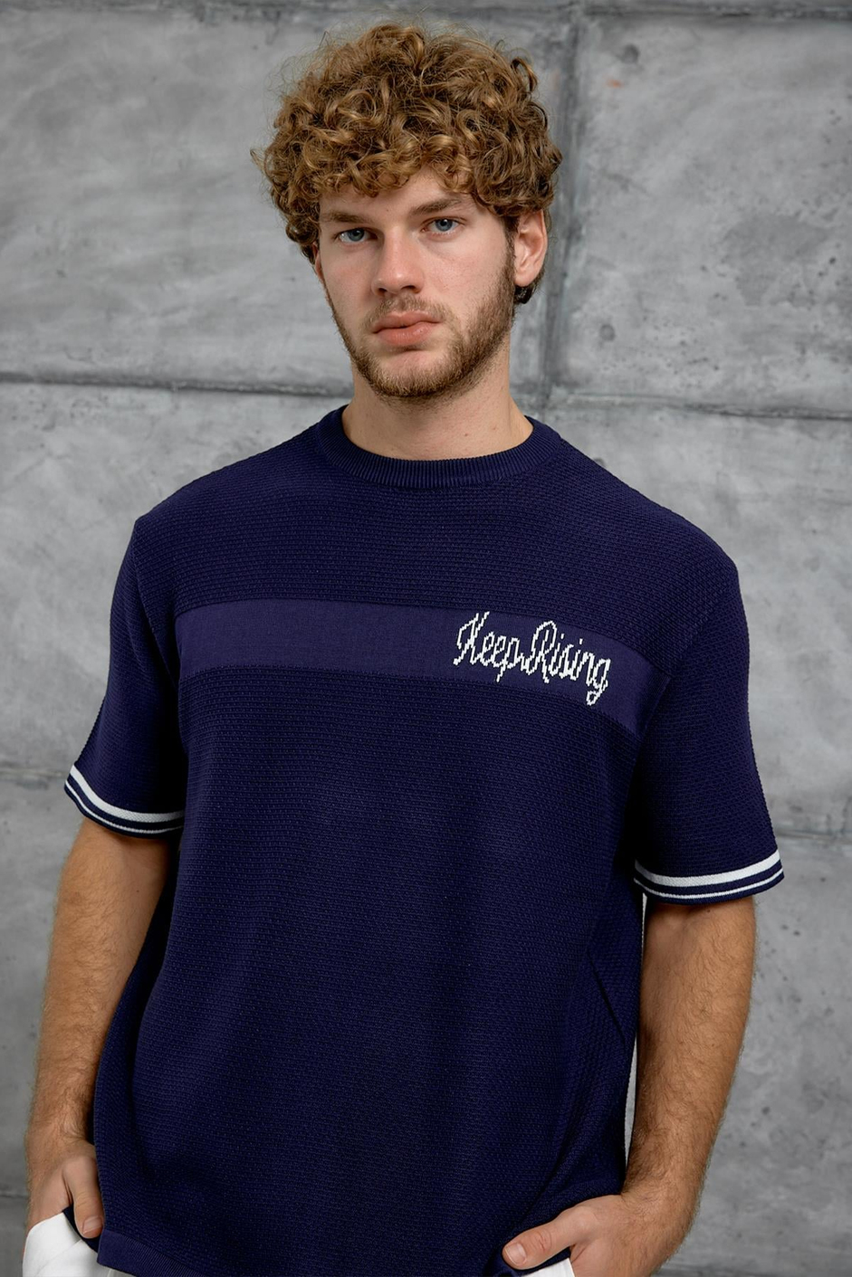 Lacivert DP BİSİKLET YALA TRİKO TSHIRT