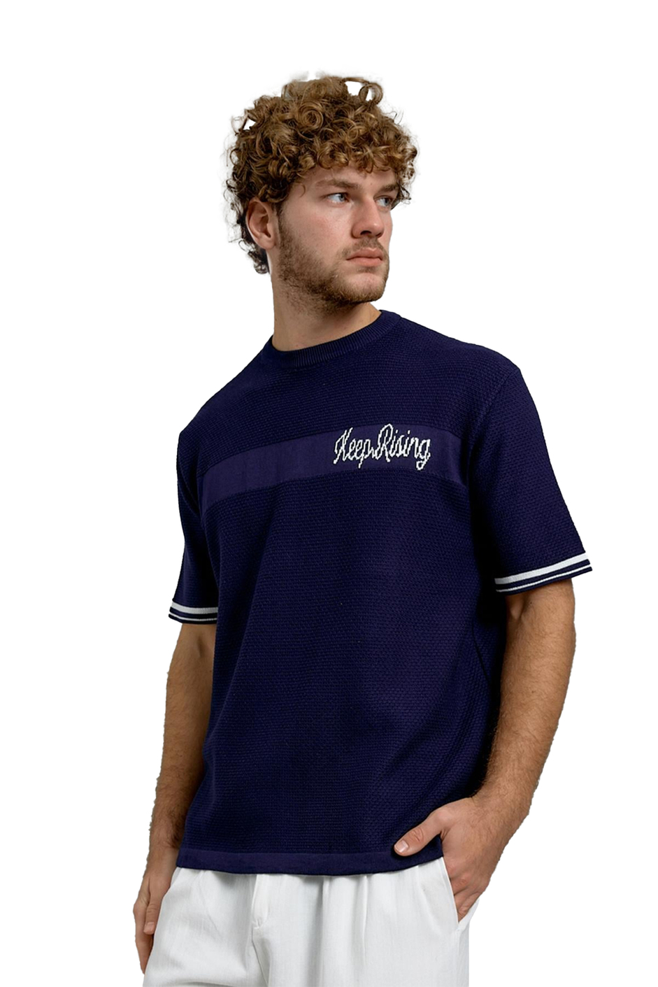 Lacivert DP BİSİKLET YALA TRİKO TSHIRT