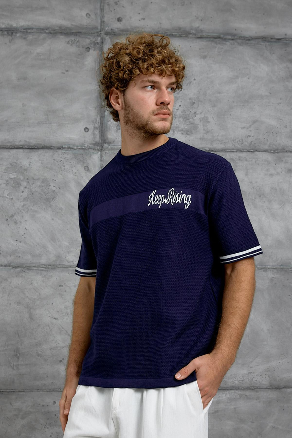 Lacivert DP BİSİKLET YALA TRİKO TSHIRT