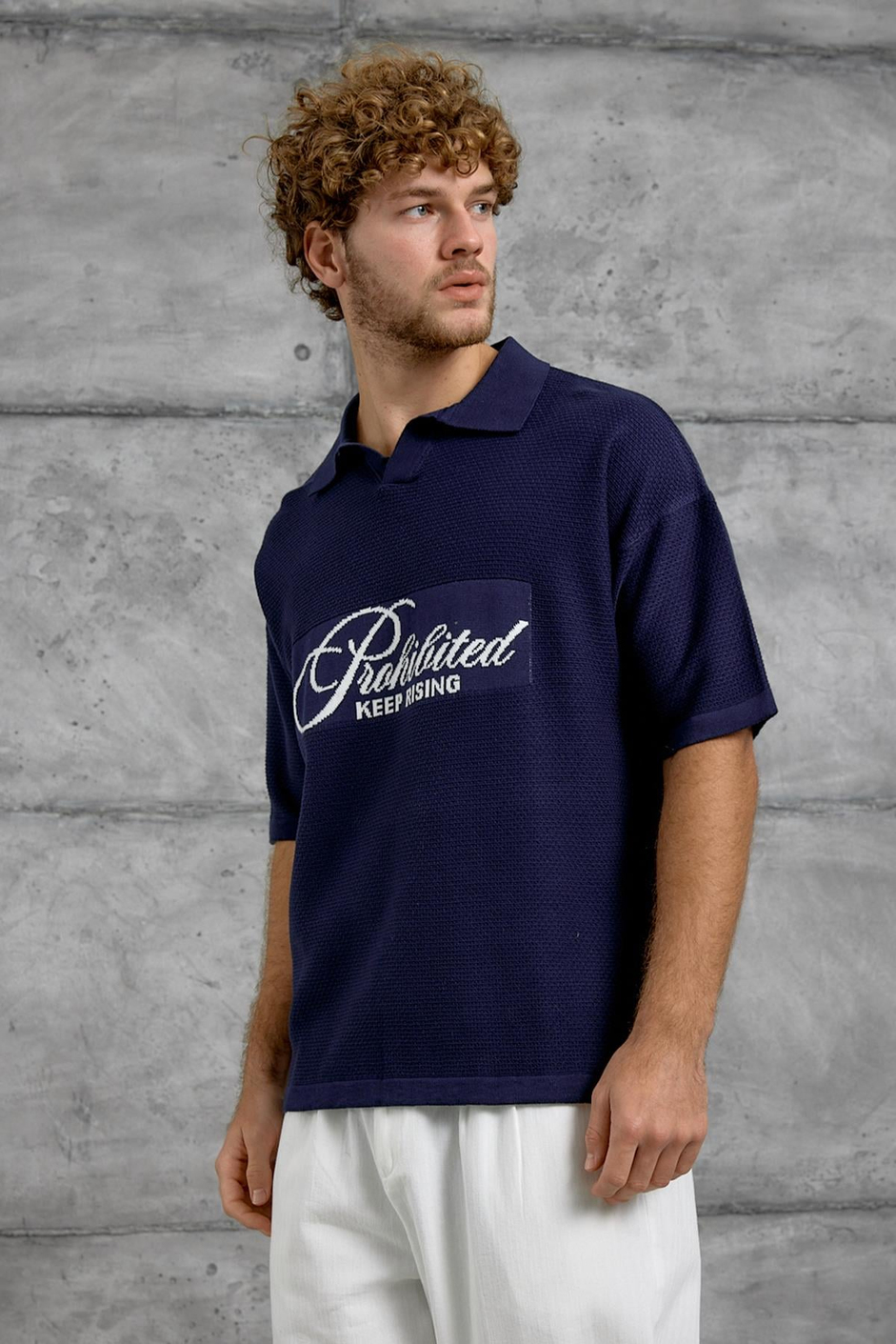 Lacivert DP KEEP BAKILI TRİKO TSHIRT