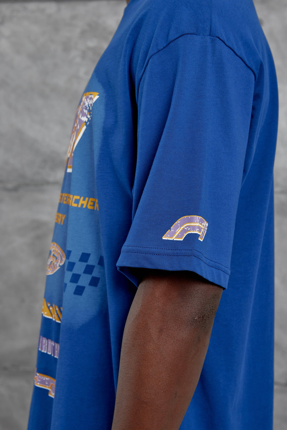 Lacivert F1 Baskılı Oversize Tshirt